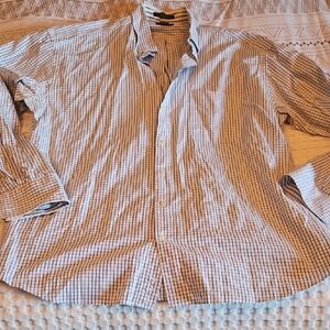 Gant Blue and White Checkered Casual Shirt